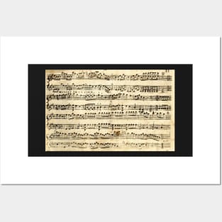 Old Parchment Sheet Music Notes Posters and Art